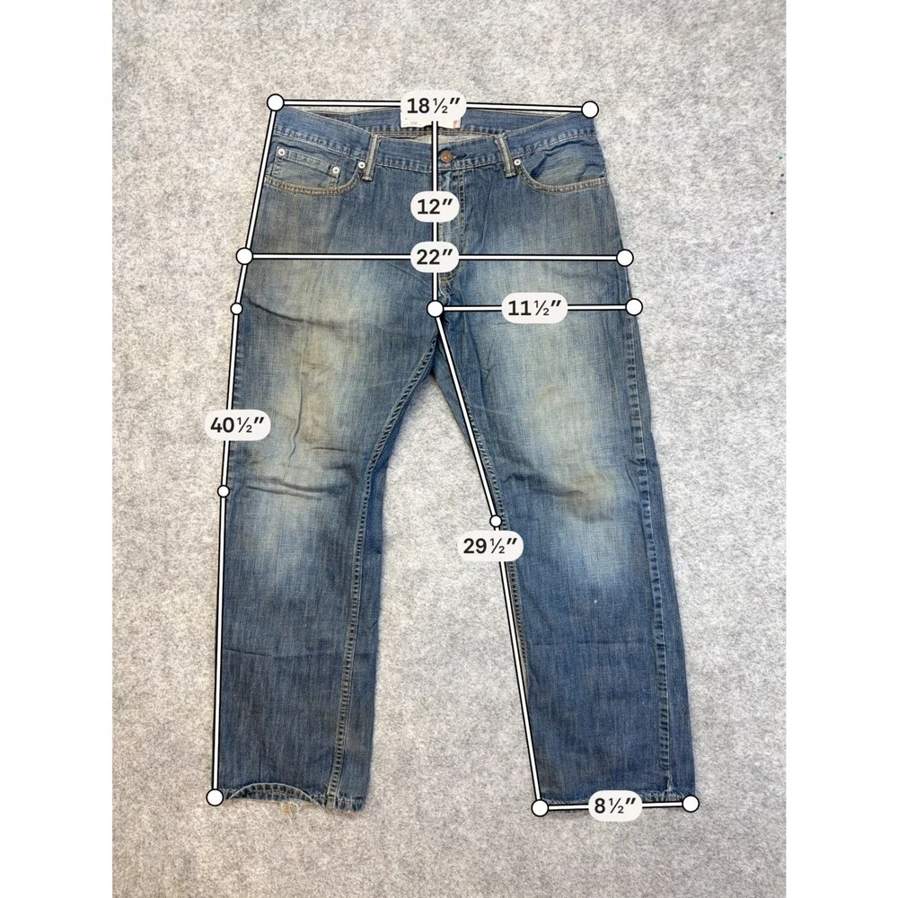 Lot of 3 Levi's 541 514 Jeans Men's 36x30 Blue Denim Work Pants Bundle